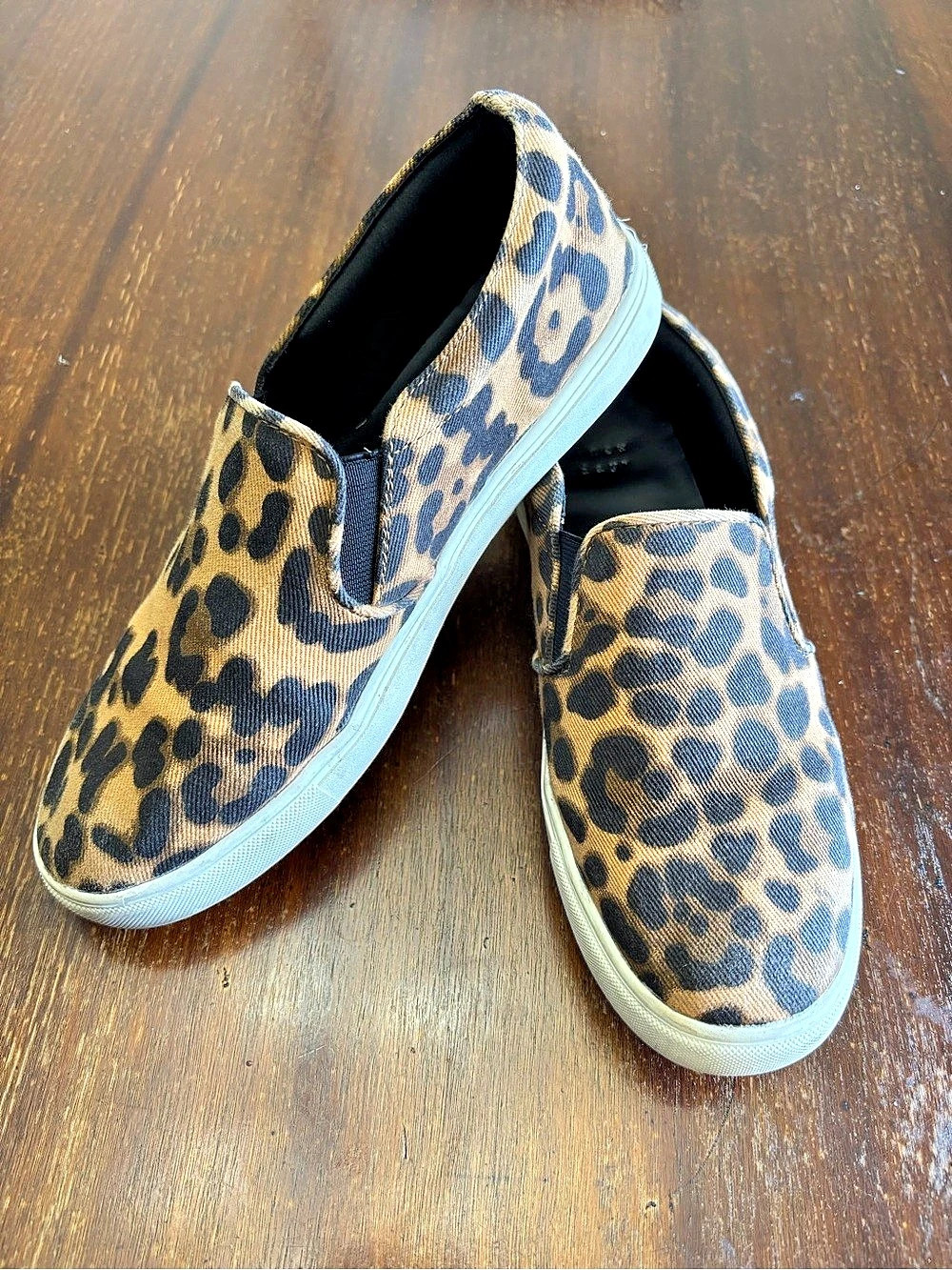 A New Day (Target) Leopard Print Slip-On Sneakers US 8.5 Like New